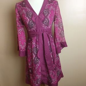 Beautiful Pink Kimono Dress Sz M